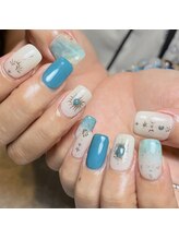 アティックネイルアトリエ(attic nail atelier)/持ち込みターコイズネイル