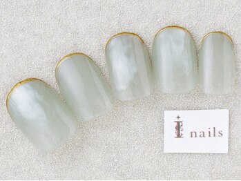 アイネイルズ 三宮店(I nails)/もやもやピスタチオ