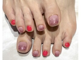 フットラメグラデーション