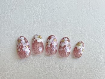 カミアンユイヤ ネイルラボ(KAMIANYUIYA Nail LAB)/手描きフラワー