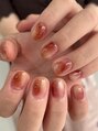 ソレイユ トータルビューティー(sole‘il total beauty) 人気デザインのジューシーなちゅるんとした桃ネイル♪