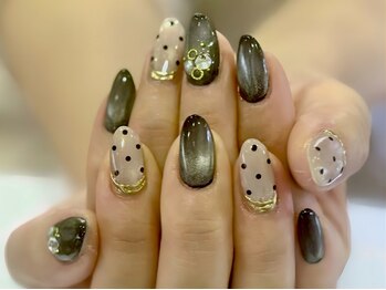 ネイルサロン アンジュ(Nail Salon Ange)の写真/毎月新作★5980円定額ネイル！王道～トレンドまで幅広いデザインで指先からお洒落に♪カラー・配置変更可◎
