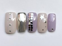 ジェミーネイル イケブクロ(Jemiy nail ikebukuro)/パープルスター¥8500