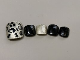 ヒョウ柄×ブラック