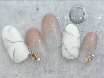 ウィスタリアフィールドネイル MONAD店(WISTARIA FIELD)/大理石 アートネイル