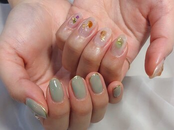アイネイルズ 渋谷店(I nails)/ちぐはぐ天然石 ￥9,100 [渋谷]