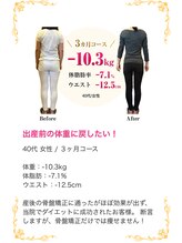 朝志 熊谷院(ASASHI)/ダイエット実績(痩身/整体)