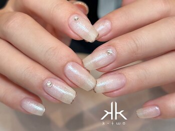 ケーツーネイル(k-two nail)/きらきらスキニーフレンチ(みな)