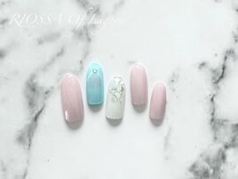 ガーリーハートホロネイル