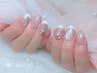 【大人キレイ】 パラジェル/美爪フレンチ＋スワロ or ポイントビジュー