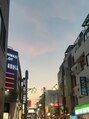 フットマン 戸越銀座店 商店街にも綺麗な夕焼け空が広がっていました◎