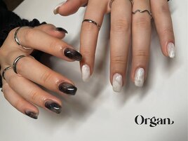 ニュアンスちぐはぐネイル