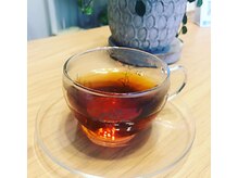 エステサロンクオーツの雰囲気（施術前に温活のハーブティーをお出ししています☆）