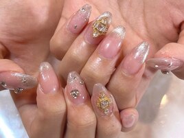 華やかワンホンネイルパラジェル