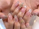 華やかワンホンネイルパラジェル