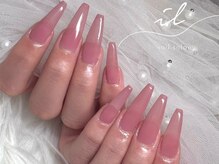 イル 神戸店/ピンク×ロング×ワンカラー