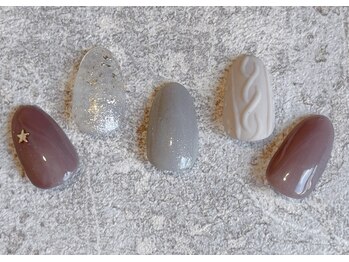 ネイルサロン エムズ(Nail Salon M's)/冬のニットネイル