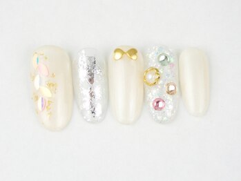 アメリ(Amelie)/ワンカラー/リボン/ストーン