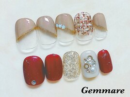 秋冬赤デザイン