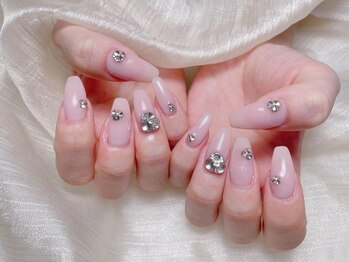 ビアンカ(Bianca)/ワンカラー+Vカットストーン