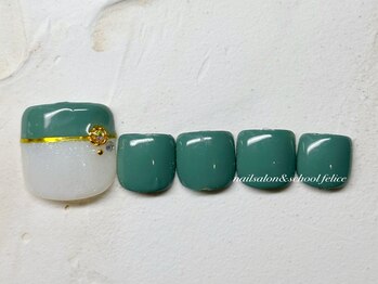 フェリーチェ(nail salon＆school felice)/フットネイル/定額制8800円/瑞江