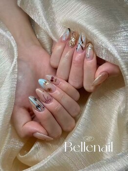 ベルネイル(Belle Nail)の写真/お洒落でかわいい指先に♪お得な定額で、お財布に優しいのも魅力的☆カラー変更もOKで自分らしい仕上がりに