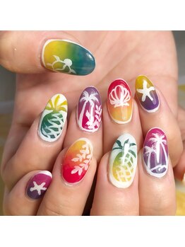 トータルサロン 白べぇーっ プラス/パイナップルネイル