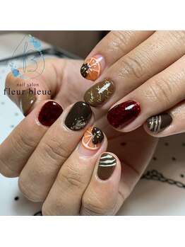 フルール ブルー(fleur bleue)/バレンタインネイル