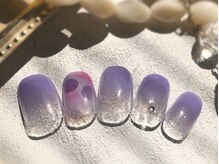 ネイルアンドアイラッシュサロン ブレス 長町南駅店(BLESS)/ふんわりドットネイル