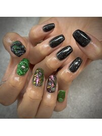 2024夏ネイル【個性派ネイル】