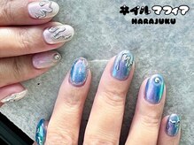 個性派ニュアンス☆奥行きショートネイル♪