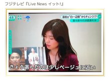 エーカラー(A-color)の雰囲気（フジテレビ「Live News イット！」でコメント）