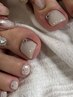 【footbath付】初回付け替えオフ無料★ ワンカラーorラメグラデーション