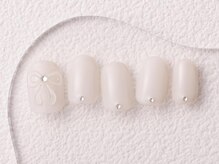 アイネイルズ 大宮店(Ｉ nails)/みずいろｘリボン