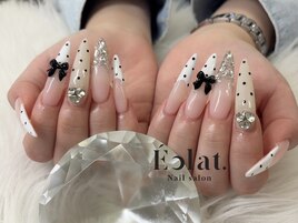 ドットネイル×フレンチネイル