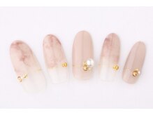 エムスラッシュ ネイル たまプラーザ(M.SLASH)/上品ニュアンスネイル