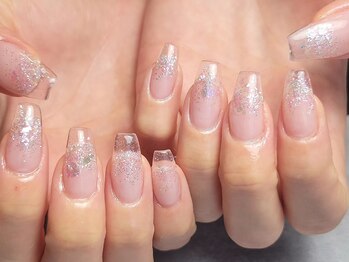 エムユーファイブネイル(MU5-nail)/【スカルプ】ラメグラデーション