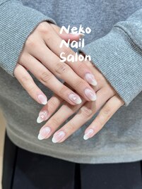 ちゅるん韓国チークネイル