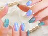 HAND★夏ネオン+オロラ/キラキラ氷パウダーワンカラ(ベース込み)¥6580