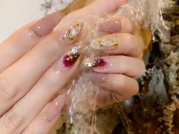 シェル ネイル(Cher nail)の写真/【オフ込ジェルワンカラーラメグラ¥4800/アート2本¥6000/4本¥6800】持込みデザインOK！パラジェル使用☆