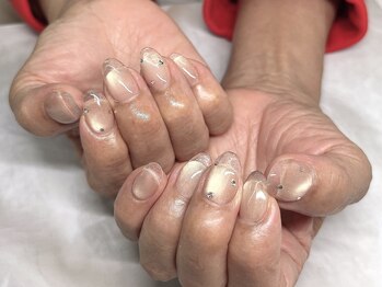 サラ 千種吹上店(Sara)/長さ出し10本☆クリアフレンチ