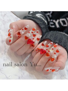 ネイルサロン ユー(Yu...)/ハートもりもりnail
