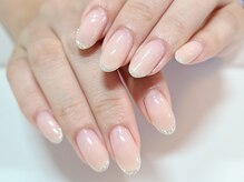 ネイルアンドまつげエクステ専門サロン スリー(THREE)/ラメフレンチ