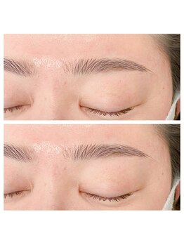 アンカーバイナチュラル アイラッシュ(anchor by natural eyelash)の写真/【美眉/アイブロウスタリング】骨格に合わせた理想の眉毛をご提案☆まつ毛パーマと同時施術で時短美容DAY♪