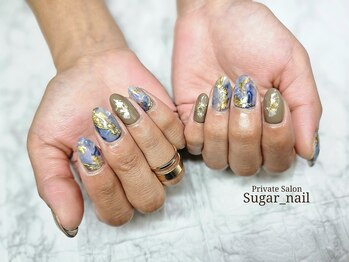 シュガーネイル(sugar nail)/ブルーニュアンス