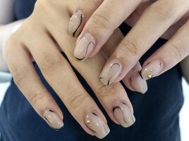 ニュアンス×ベージュカラー