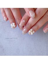 リアンスネイル ヴィヴィッド 岡山店(LianS nail ViViD)/ナチュラル＋パーツ