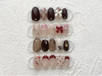 ペルルネイル(perle nail)の写真/リボンネイルや韓国,ワンホンデザイン等トレンド多数◎【新規オフ無料☆2月デザイン¥9000~】