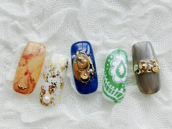 ネイリシャス(NAILICIOUS)/べっ甲&個性派ネイル