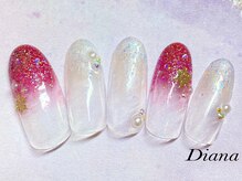 ディアナ ひたちなか高場店(DIANA)/定額ネイル　7,700円　A‐015